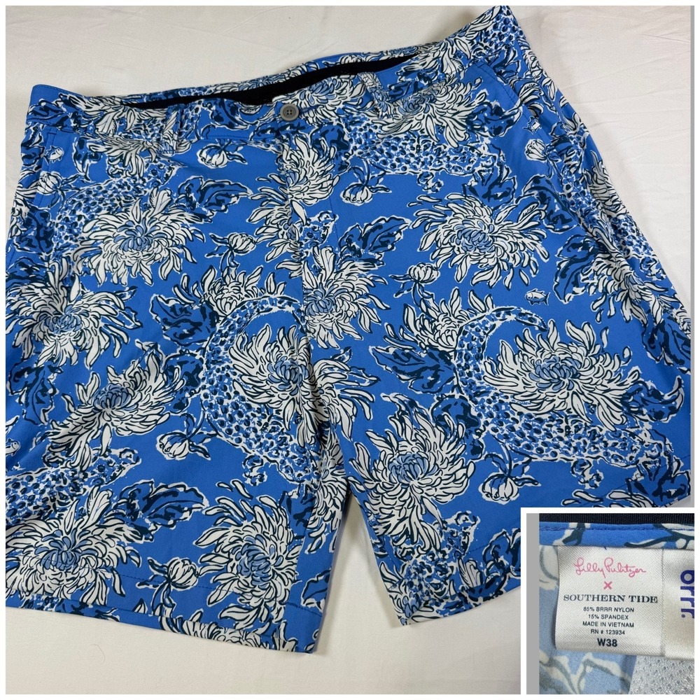 Lilly Pulitzer Southern Tide Brrr Shorts Men's Size 38 X8 Golf Msrp $110